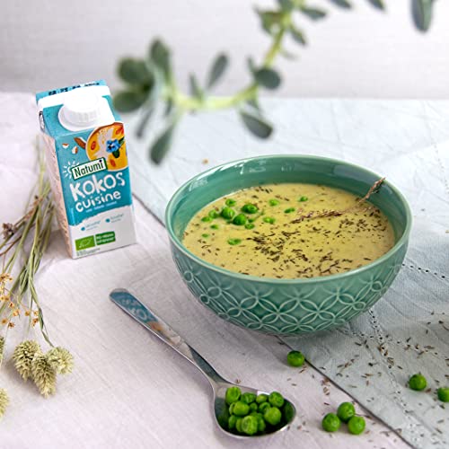 Natumi Bio-Kokos-Creamer, 15 x 200 ml – laktosefrei, veganer Bio-Creamer, milchfreie, milchfreie Alternative