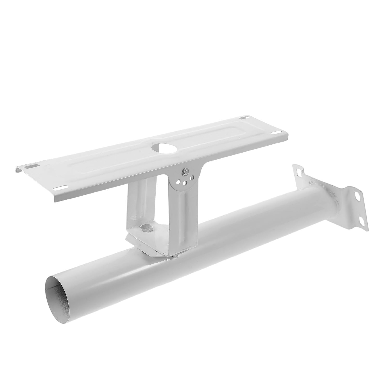 COLLBATH 1 juego de para postes de paneles solares, ajustables para exteriores, con tubo de 58 mm de diámetro, metálico único para instalación en postes de alumbrado público.
