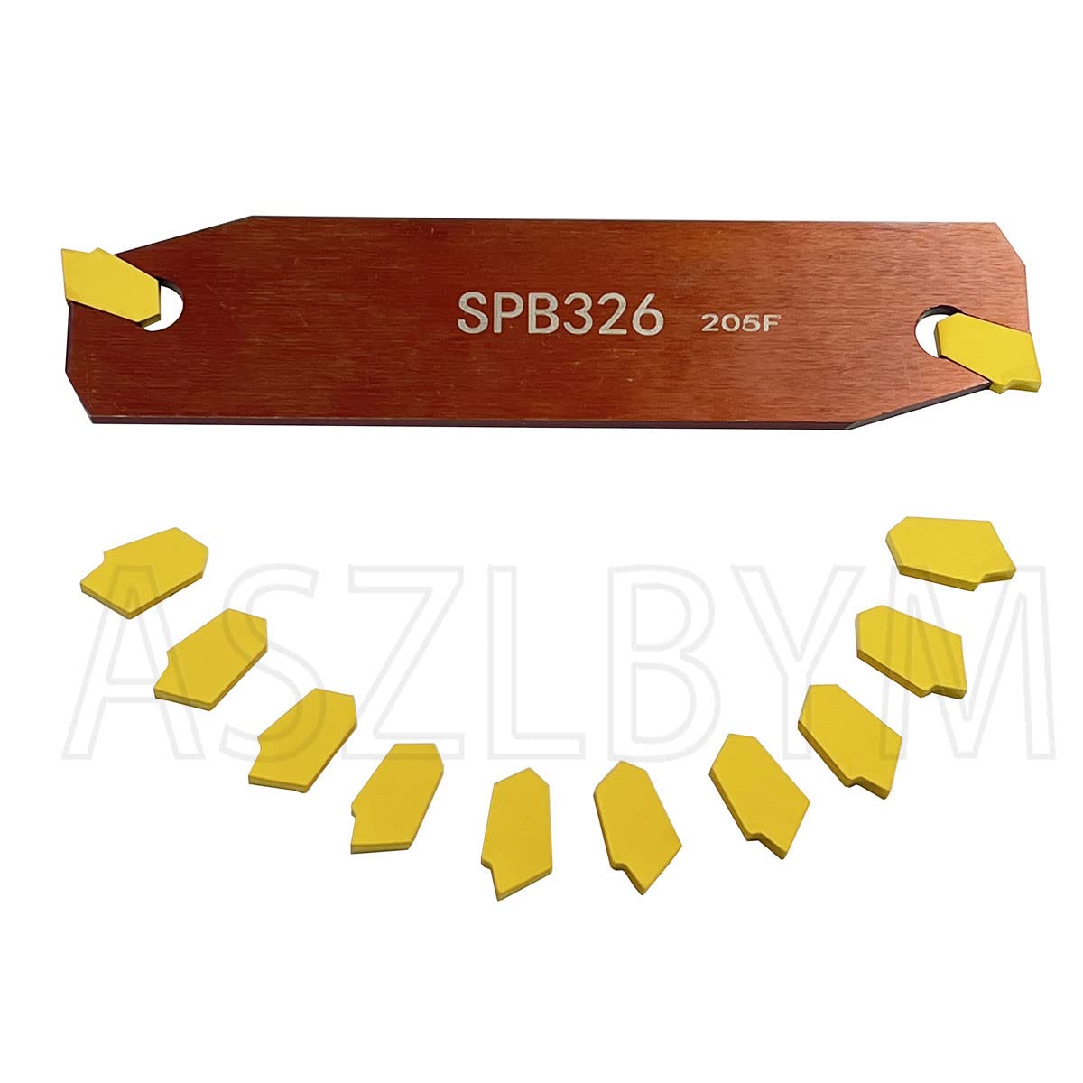 Utensili per tornio scanalati SPB26-3, inserto di taglio tornio CNC SPB Grooving Cut-Off Tool con 12 pezzi SP300 inserti in metallo duro e 1pc SMBB1626 scanalatura piastra lama di separazione