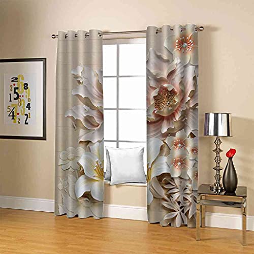 Rideaux occultants roses isolant phonique et thermique 200x214cm