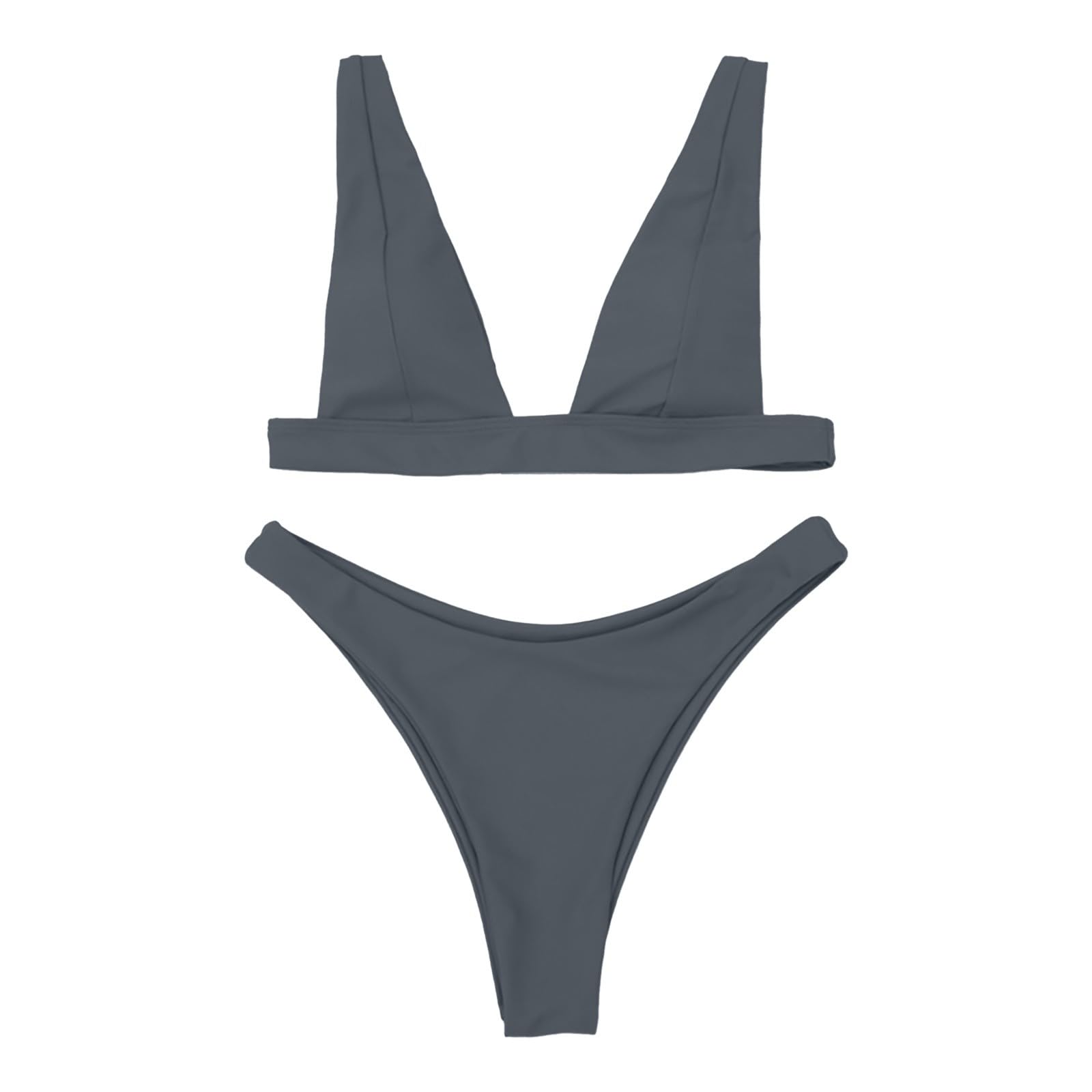 Genérico BañAdor Menstrual NiñA 14 AñOs Traje de baño Tankini de Bikini Triangular de Color sólido para Mujer BañAdores Mujer Reductores Tallas Grandes