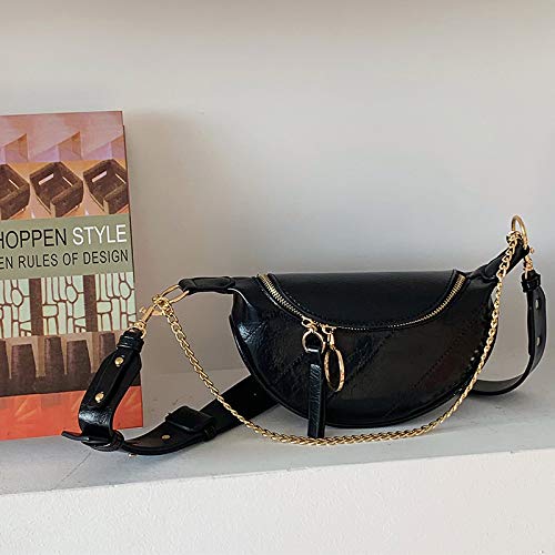 Riñonera de piel sintética para mujer, riñonera, riñonera, paquete de cadera, bolsa cruzada para mujer