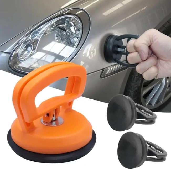 Car Dent Puller Suction Cup Tool Kit, Orange and Black, Auto Body Repair Remover Set-image-24