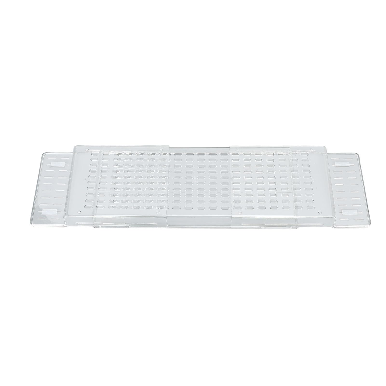 Jeffergarden Taca na wannę Regulowana Taca na wannę Stół Wannowy PET 56,5 Cm do 80 Cm Rozkładany z Otworami Drenażowymi Duże Miejsce do Przechowywania w łazience Kąpiel Spa Dorośli Pary