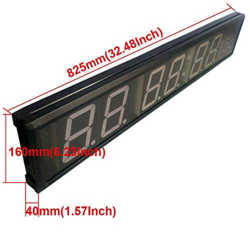 THINKHONGHAO 4'' 8Digits LED Countdown Clock Workout Timer For Garage Home Gym Crossfit Training EMOM Tabata Fitness Timer