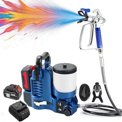 Pulverizador de pintura eléctrico con ajuste de 6 velocidades para pintura de látex 2