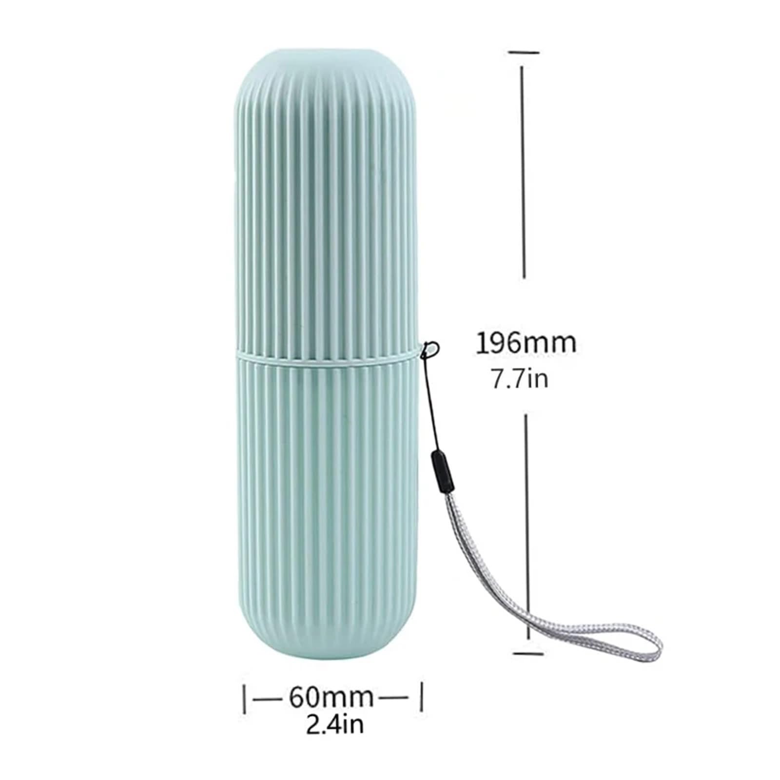 Caja Redonda de plástico for Taza de Cepillo de Dientes, Soporte portátil for Pasta de Dientes, Organizador for el hogar, Estuche de Almacenamiento, Accesorios de baño, 3 uds.(Gray)