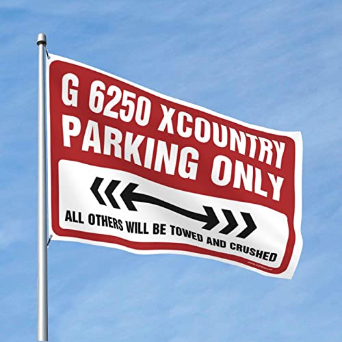 Drapeau G 6250 Xcountry Parking Only 152x244 cm pour déco extérieure