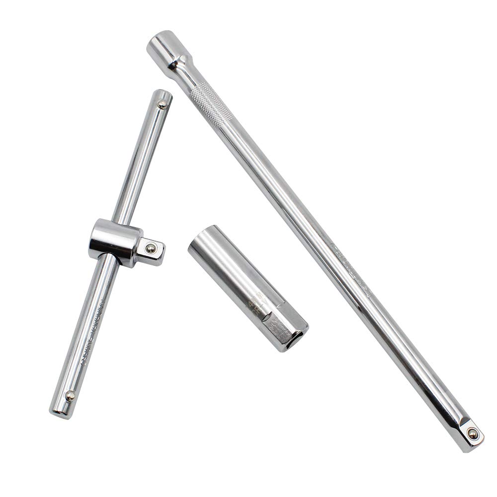 YunBey Universale Impugnatura a T Chiave Candela, 14mm/16mm Chiave a Bussola con Parete Sottile per Strumento di Rimozione della Candela