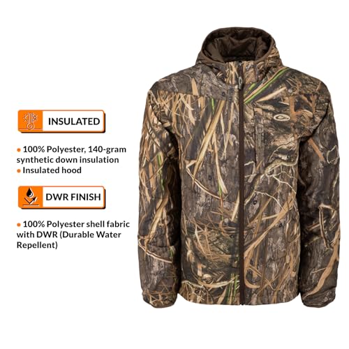 Drake Waterfowl Men's MST Synthetic Down Durable Water-Repellent Insulated Outdoor Hunting Hooded Jacket4