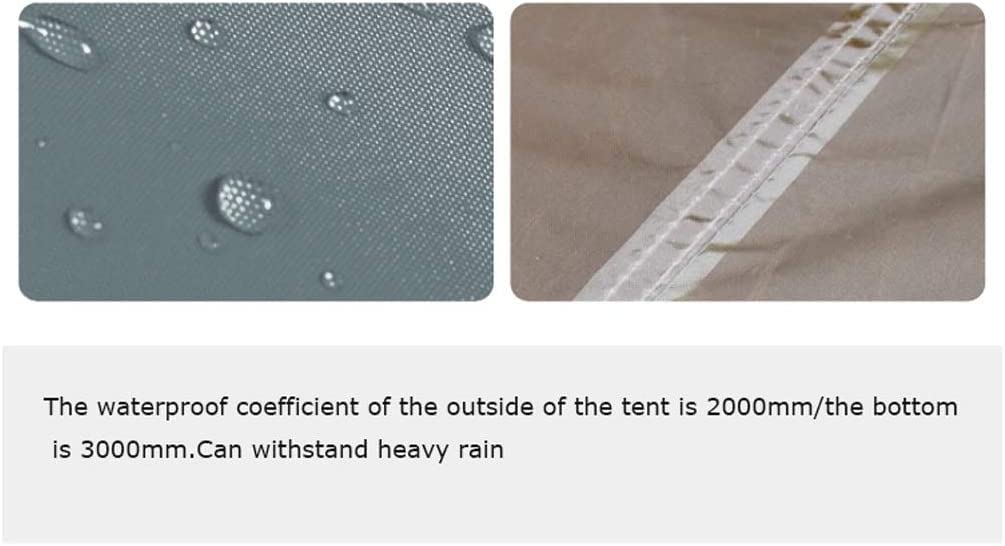 Tienda de Campaña, Tienda De Campaña con Forma De Pirámide para 4 Personas, Fácil De Instalar, Impermeable, De Doble Capa, con Barra De Aluminio, Tienda Instantánea Tienda de Campaña Compacta