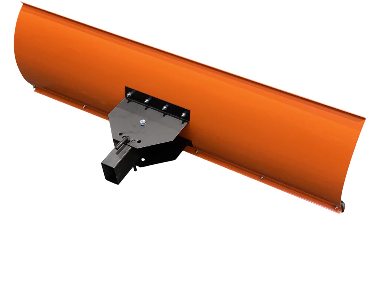 SRM Design Schneeschieber Schneeschild Schneepflug Räumschild Universal für Einachser und Rasentraktor Orange Breite 175 cm x Höhe 40 cm 5-stufig schwenkbar verstellbar