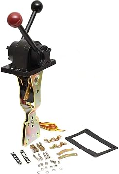 Boat Throttle Control B102 | Two Lever Top Mount Black Red