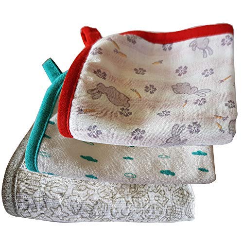Débarbouillettes mousseline bébé d'exception Wildcollect Faune