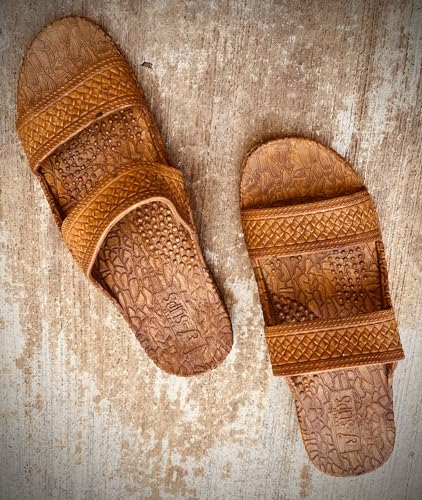 J-Slips Sandals for Women and Men - Comfortable Jesus Jandals for Beach, Summer, and Shower - Waterproof Hawaiian Slides in 12 Colors, Sandalias (Sand, W8) - Image 2