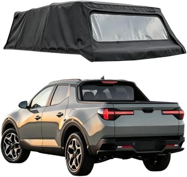 BVWBCR Soft Canvas Folding Truck Topper for Hyundai Santa Cruz (2022–2026)