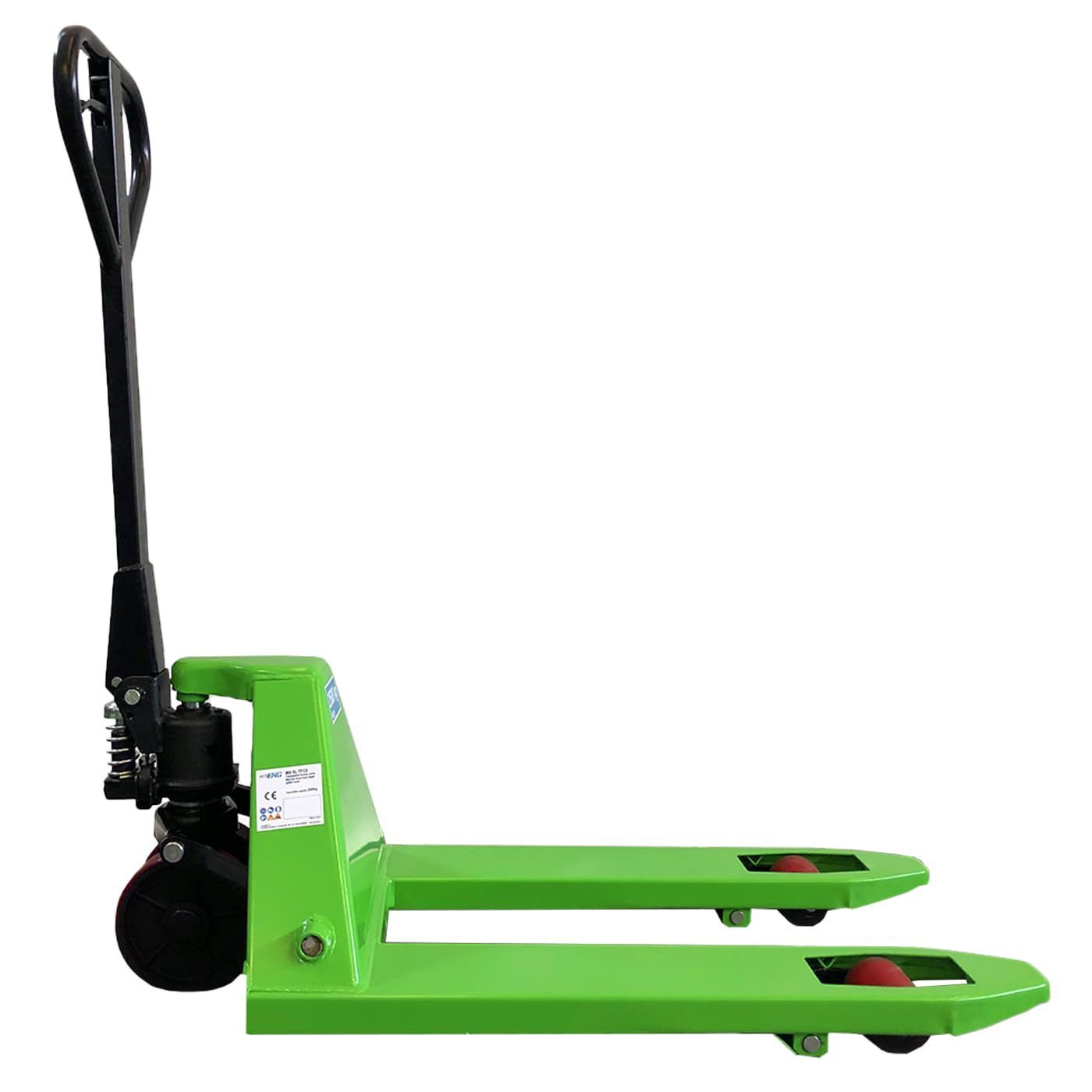 Transpallet manuale sollevatore idraulico manuale a doppio rullo a forche corte ruote in poliuretano portata capacità di sollevamento 2000 Kg 2t - echoENG - MA SL TFC0