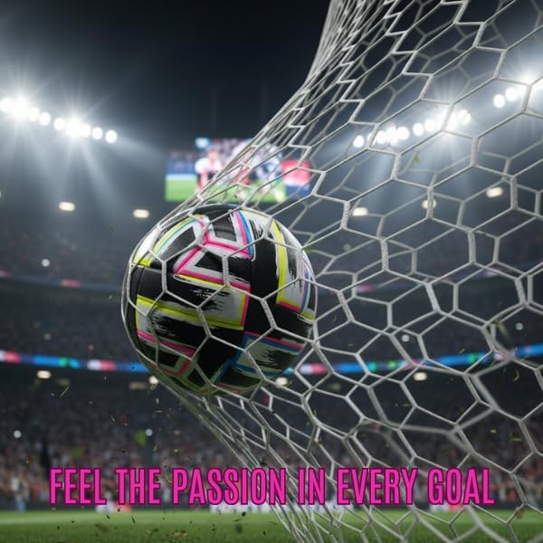 Black Leather High-Performance Thermo Bonded Leather Soccer Ball Size 5 "Non-inflated Durable Surface Bright Colors - Image 3