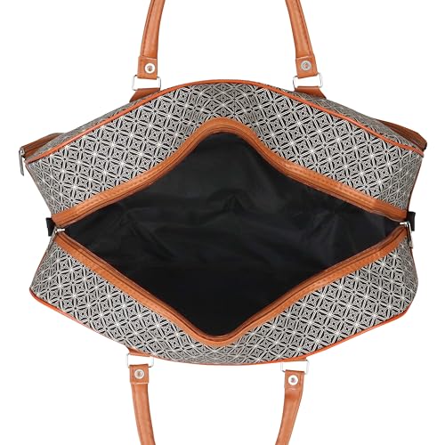 Image of Ayaha Large Travel Duffle Bag, Air Bag for Men and Women Cabin Luggage Bag Weekender Stylish Travel Bag with Detachable Shoulder Strap 47 litres 54.5x24.5x35cm