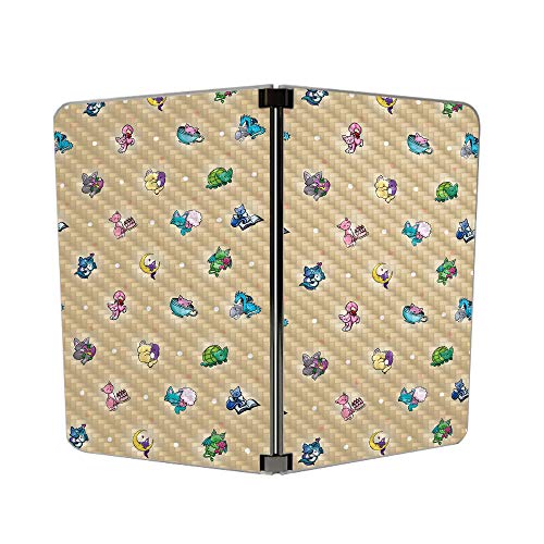 Image of MightySkins Carbon Fiber Skin for Microsoft Surface Duo - Cute Kittens | Protective, Durable Textured Carbon Fiber Finish | Easy to Apply, Remove, and Change Styles | Made in The USA