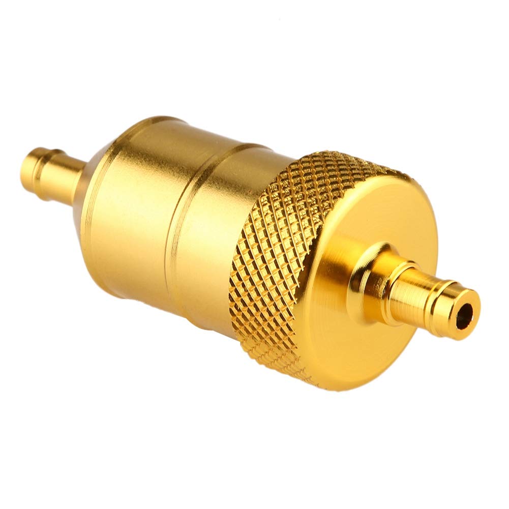 Filtre à Essence Universel 8 mm pour Moto (doré) Filtre à Carburant pour Voiture Filtre à Carburant pour Moteur