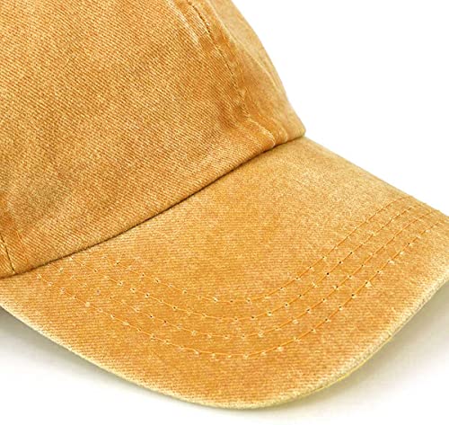 Image of Glamorstar Classic Unisex Baseball Cap Adjustable Washed Dyed Cotton Ball Hat