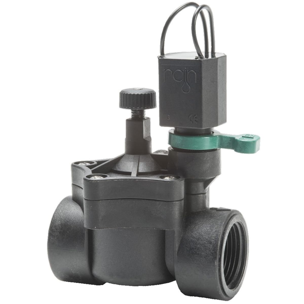 [Pack 4] Elettrovalvola rain 150 3/4". 9 V. femmina con regolatore di portata. Elettrovalvola pressione fino a 12 bar | portata fino a 100 l/min | robusto e compatto