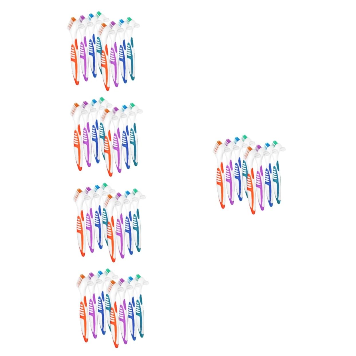 5 Set Spazzola Per La Pulizia Della Protesi Spazzolino Per Dentiera Spazzolino Resistente B Denti Finti Doppio Detergente Per Protesi Spazzolini Per Protesi Maniglia Pp 8 Pezzi*5