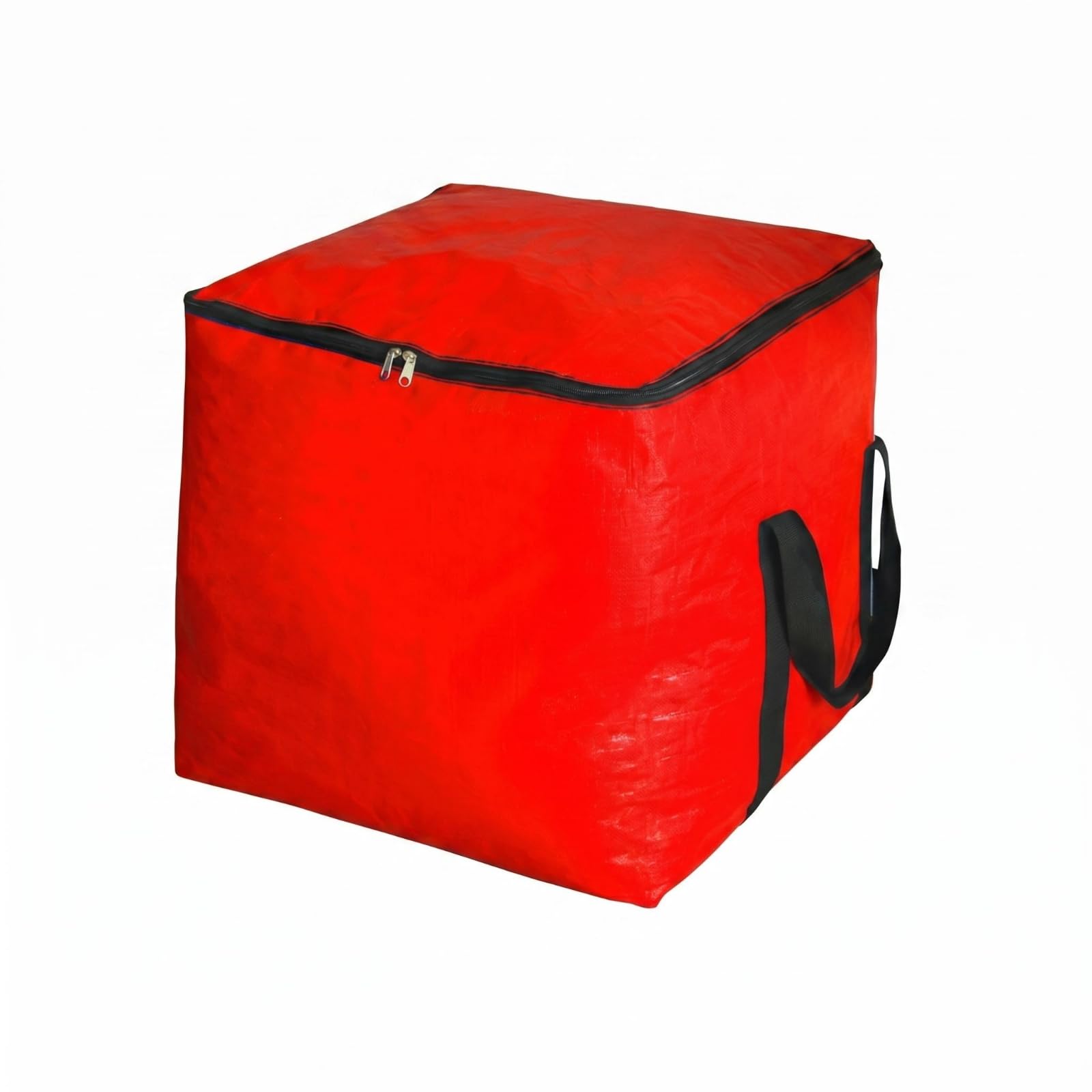Waterproof Cube Storage Bag Moisture-Resistant Heavy Duty Storage Bag Woven Material, Red, 125L-image-46