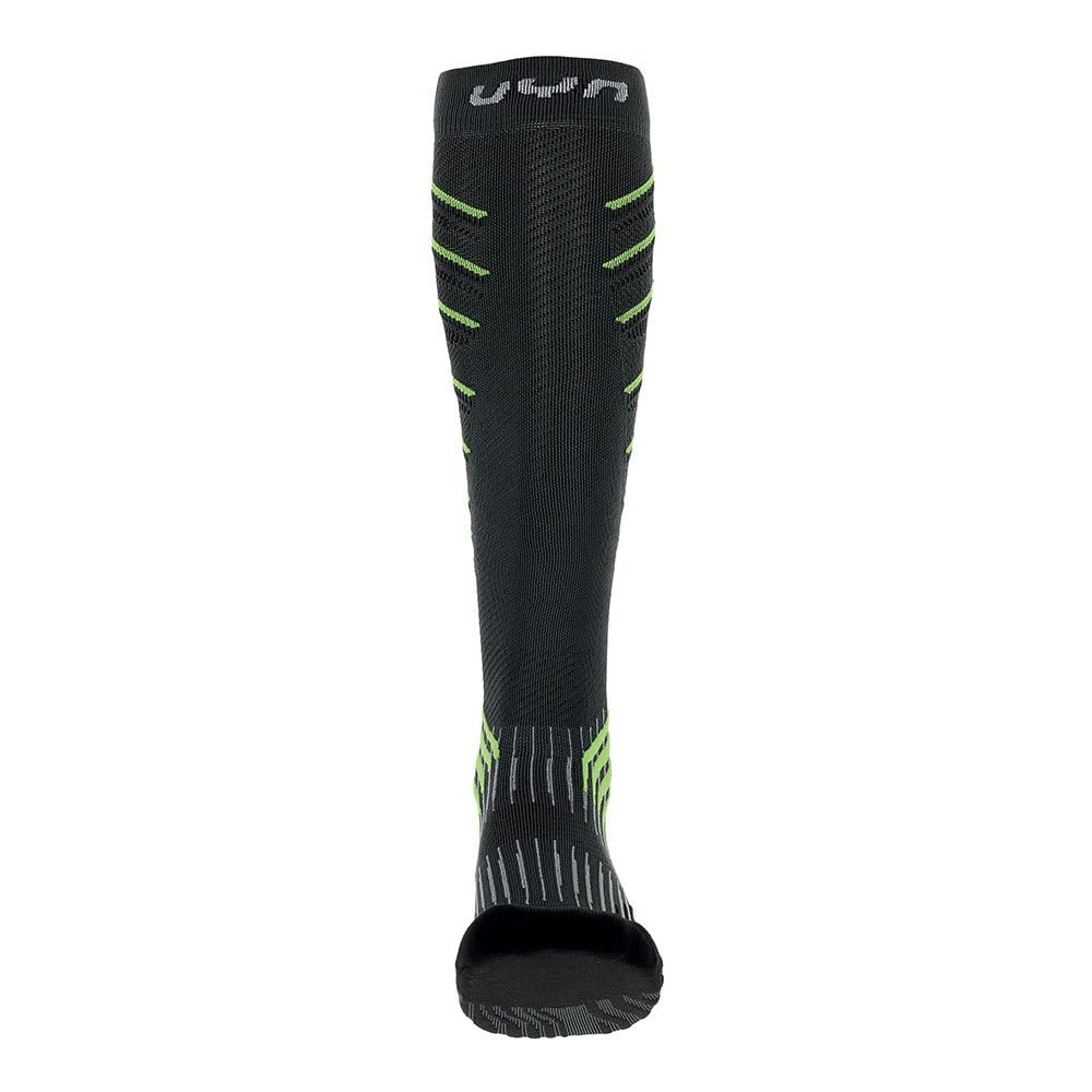 UYN S100250 RUN COMPRESSION ONEPIECE 0.0 Socks Men's Grey/lime 38
