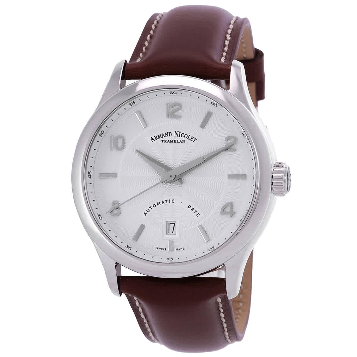Armand Nicolet M02-4 Automatic Silver Dial Men's Watch A840AAA-AG-P140MR2