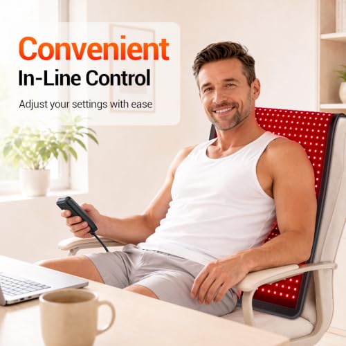Comfytemp 33''x17'' Red Light Therapy Mat for Body, 60W, 105 mW/cm² - Image 4