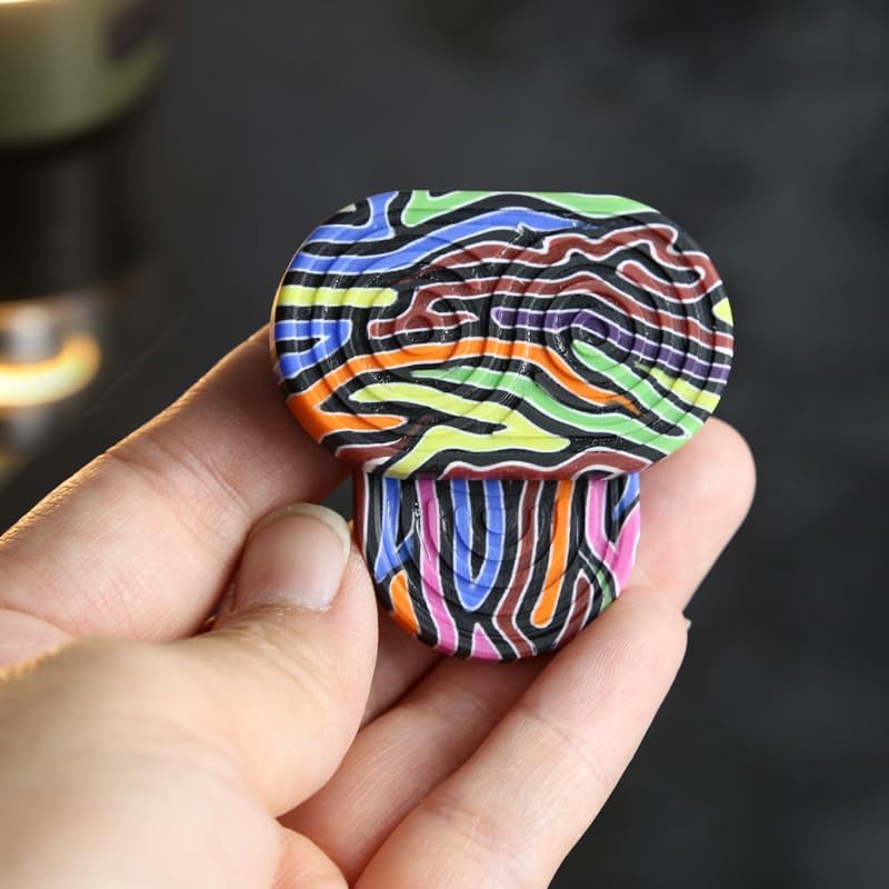 Fidget Slider Toy – Push & Rotate 2-Layer Ratchet Design with Satisfying Click Sound, Pocket Stress Relief Toy for Adults, ADHD, Anxiety, Focus & Desk Use (Multi-Color)