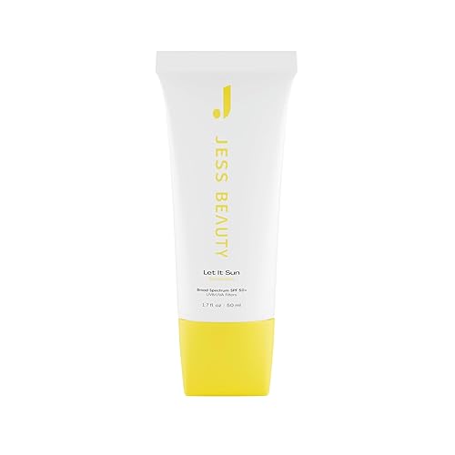 Jess Beauty Let it Sun 50+ Protector solar, té verde y extracto de aloe, 1.7 onzas líquidas