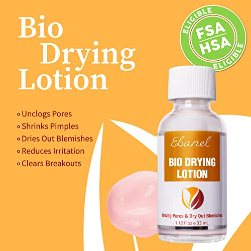 Ebanel Acne Drying Lotion, Overnight Salicylic Acid and Sulfur Cystic Acne Spot Treatment for Face and Body, Pimple Cream Spot Treatment, Dries Out Pimples, Cysts, Blemishes, Zits, and Clogged Pores - Thumbnail 2
