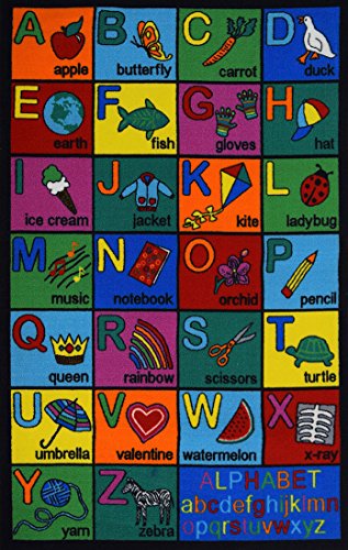Flash Deals - 60% OFF Play Time Kids Area Rug Reversible Alphabet ABC Learning Carpet Game Room, 31 x 59, Multicolor Exclusive Discount 90% Price Play Time Kids Area Rug Reversible Alphabet ABC Learning Carpet Game Room, 31 x 59, Multicolor