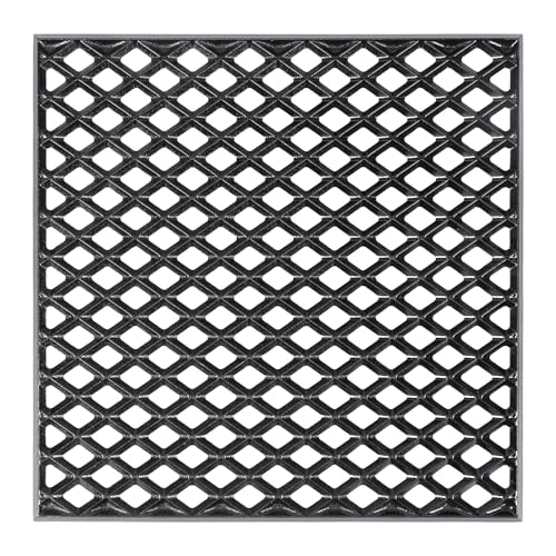 Utheer Ceramic-Coated Cast Iron Grill Grate for Weber Genesis 300 & 400 Series (2025+ Models), 16.14” × 16.14” Square Cooking Grate | Heavy-Duty Nonstick BBQ Grill Replacement