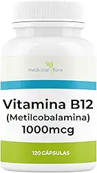 Vitamina B12 Metilcobalamina 1000mcg - 120 Cápsulas