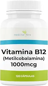 Vitamina B12 Metilcobalamina 1000mcg - 120 Cápsulas