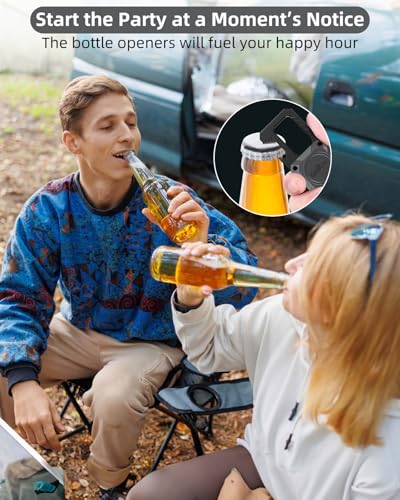 Image of ExtreLife Keychain, Works with Apple Find My, Bottle Opener, Carabiner Car Key Chains with Gps Tracker