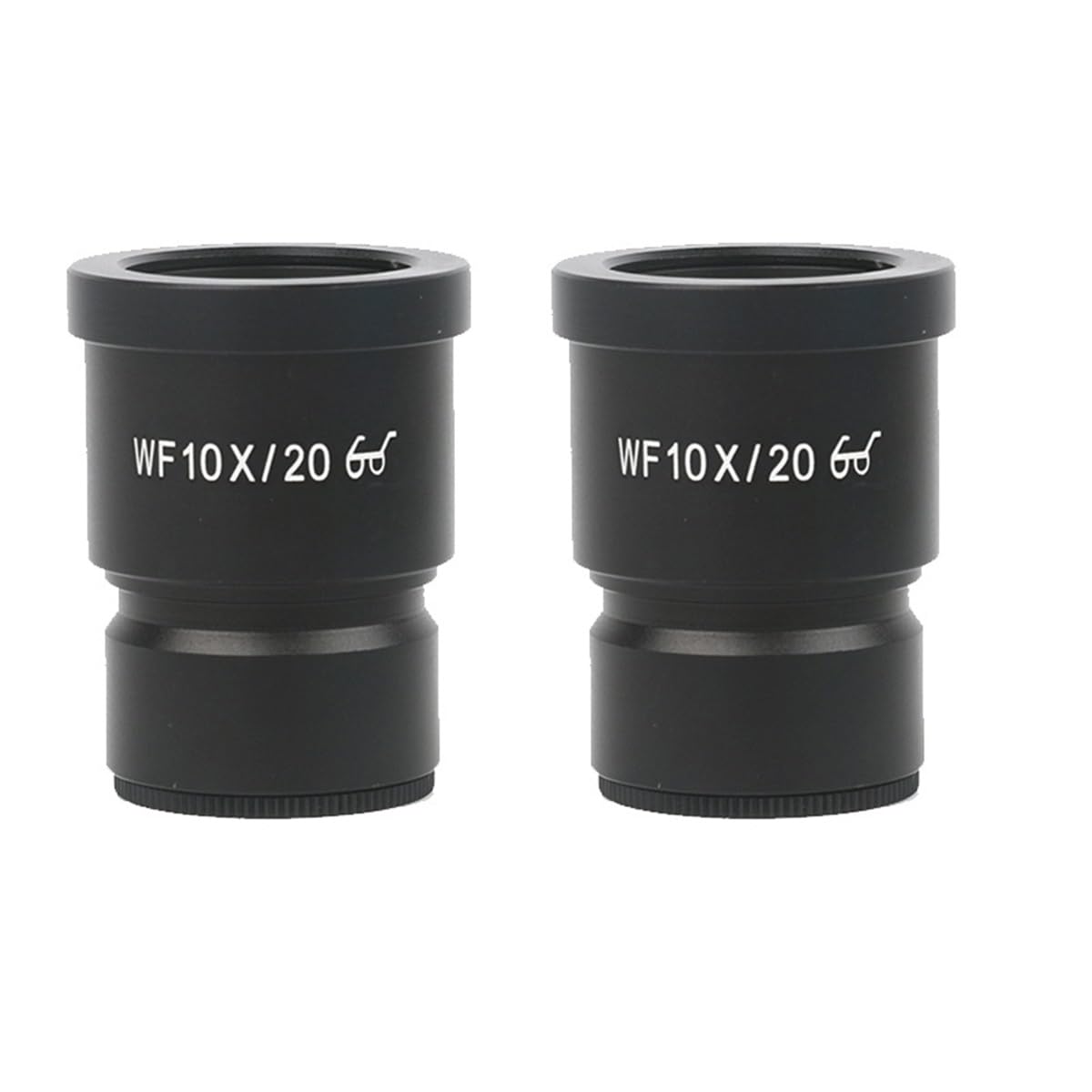 Ricambi per Microscopi da Laboratorio Una coppia 2 pezzi 10X 20X WF10X/23 WF10X/20 WF20X/10 WF30X/9 obiettivo a campo ampio for microscopio trinoculare stereo