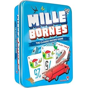 Mille Bornes Classic Racing Card Game – Fast-Paced Family Strategy Game for Ages 7+, 2-6 Players, 20 Minute Playtime – By Zygomatic