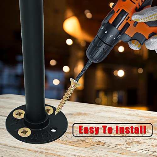 28" Metal Coffee Table Legs - Black Furniture Leg Set With Floor Protectors - Diy Projects For Bench Desk Dining Board Chairs #TOP5