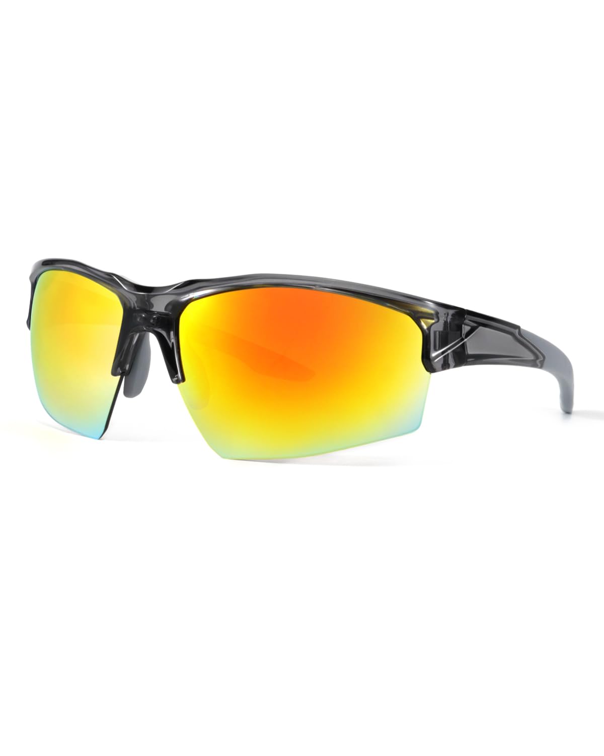 Meeloog Sports Sunglasses for Men Women, Cycling Running Golf Pickleball Mountains Glasses UV400 Protection Wear Lightweight Fashion Wrap Around
