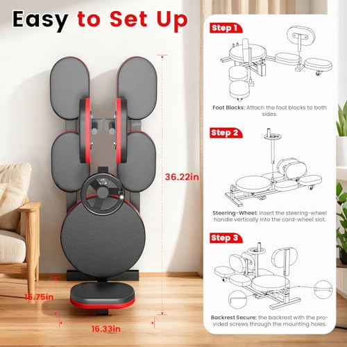 Image of Leg Stretcher, 220LBS Split Machine for Fexibility & Splits Training, 0-200 Adjustable Stretching Equipment for Home Gym, Heavy Duty Steel Frame Leg Stretching Training Machine