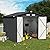 OC Orange-Casual 8 x 6 FT Outdoor Storage Shed, Metal Garden Tool Shed, Outside Sheds & Outdoor Storage Galvanized Steel w/Lockable Door for Backyard, Patio, Lawn, Black