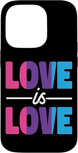 Funda para iPhone 14 Pro Bisexual Bi Pride Flag Love Is Love