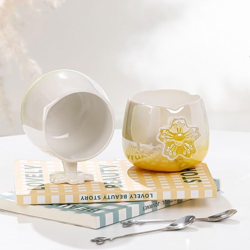 Colourful Gradient Ceramic Cup Charming Birthday Gift Couple Coffee Water Cups