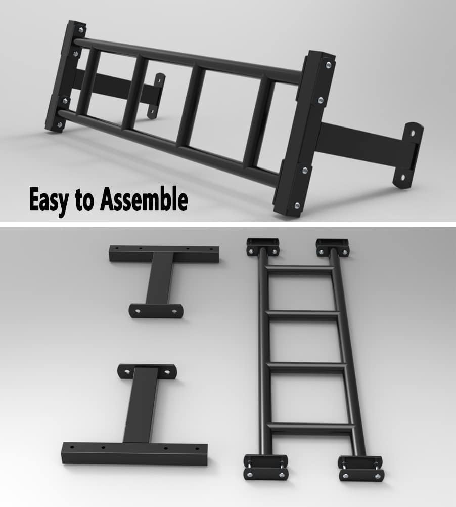 Wall-Mounted Pull Up Bar, Chin Up Bar, Safe and Stable Horizontal Bar Climbing Frame, Suitable for Muscle Strength Training in Home Gym, Load 300KG
