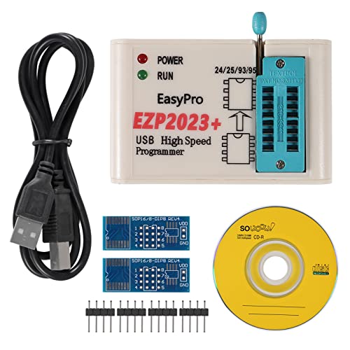 Image of EZP2023 USB Programmer - High Speed USB for EEPROM Flash Programmer, Supports 24 /25 /93 BIOS, 25T80 Burn, Offline Copy